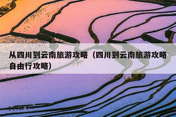 从四川到云南旅游攻略（四川到云南旅游攻略自由行攻略）