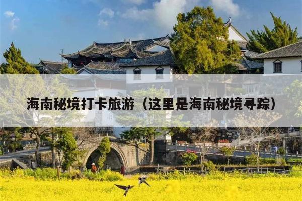 海南秘境打卡旅游（这里是海南秘境寻踪）