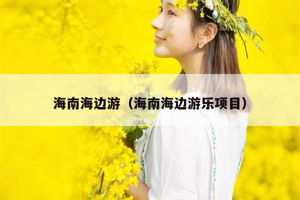 海南海边游（海南海边游乐项目）