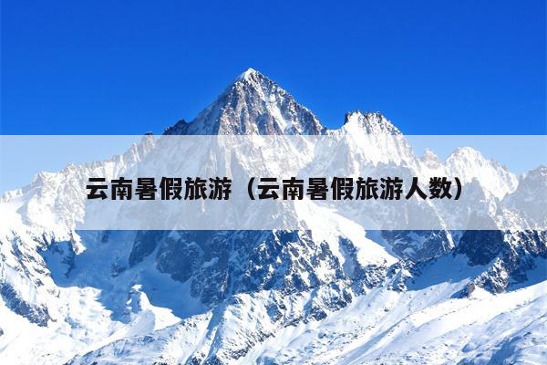 云南暑假旅游（云南暑假旅游人数）