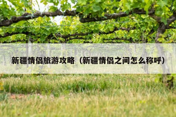 新疆情侣旅游攻略（新疆情侣之间怎么称呼）