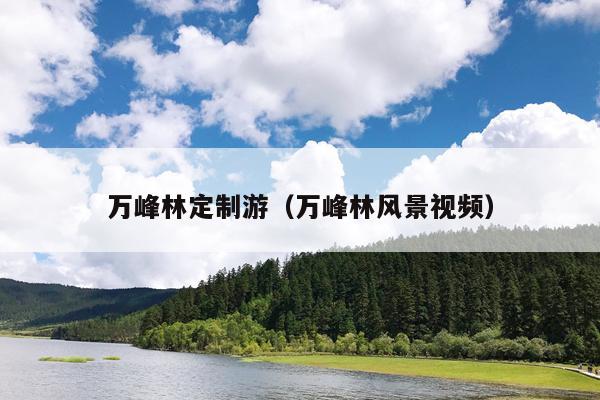 万峰林定制游（万峰林风景视频）